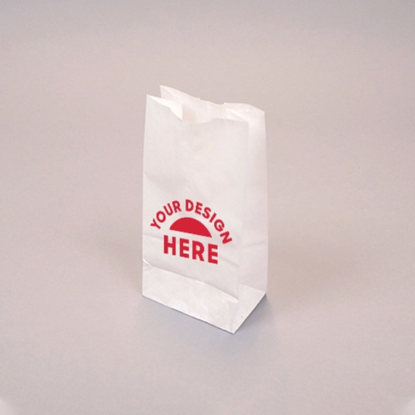 Custom-Printed White Kraft 4-lb Bag
